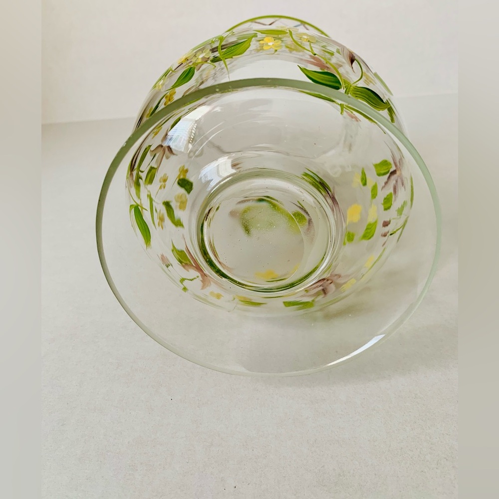 Tracy Porter Pedestal Vase Vintage Hand-Painted - Picture 3 of 4